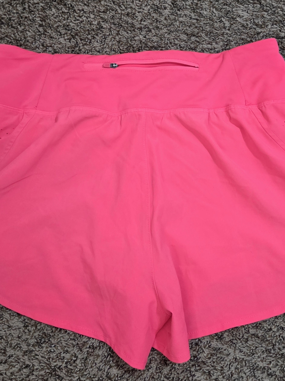 Spyder Neon Pink Athletic Shorts with Zip Pocket